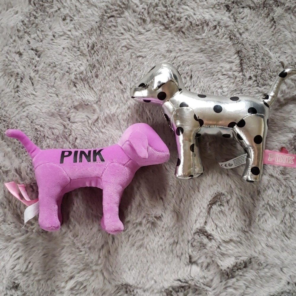 2 PINK dogs